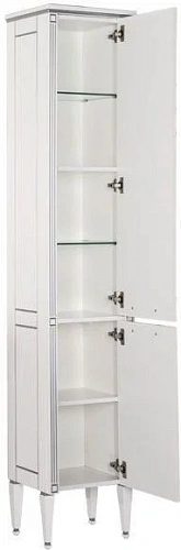 Шкаф-пенал Aquanet Паола 40 белый/серебро 00181770 Шкаф-пенал Aquanet Паола 40 белый/серебро 00181770