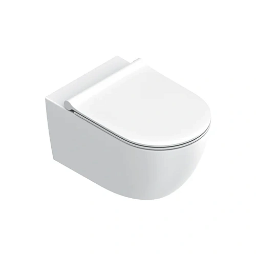 Унитаз подвесной Catalano Sfera 0511550021 55x35, безободковый, белый матовый Унитаз подвесной Catalano Sfera 0511550021 55x35, безободковый, белый матовый