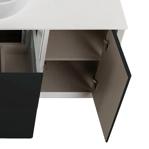 Шкаф CEZARES BELLAGIO 54863 grafite Bianco Opaco 350x460 подвесной Шкаф CEZARES BELLAGIO 54863 grafite Bianco Opaco 350x460 подвесной