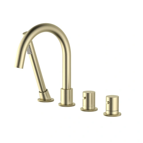 Смеситель на борт ванны Timo Saona 2330/17Y с термостатом золото матовое Смеситель на борт ванны Timo Saona 2330/17Y с термостатом золото матовое