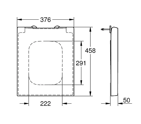 Крышка-сиденье GROHE Cube Ceramic, быстросъемное с микролифтом, альпин-белый (39488000) Крышка-сиденье GROHE Cube Ceramic, быстросъемное с микролифтом, альпин-белый (39488000)