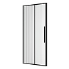 Картинка анонса товара «душевая дверь niagara nova ng-84-l9fhb (90х195) черный матовый, раздвижная влево, стекло рифленое»