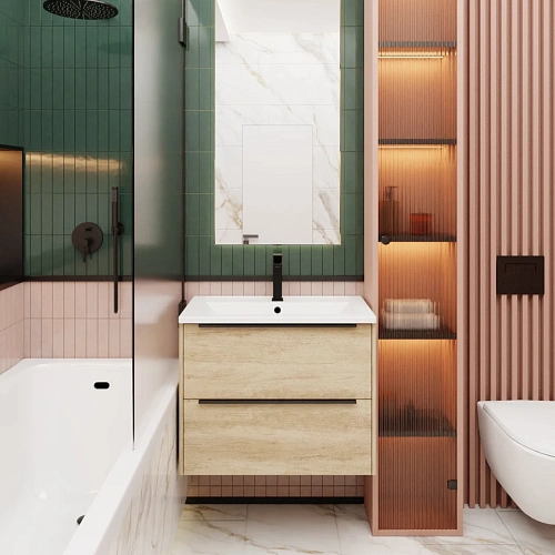 Тумба под раковину La Fenice Tesoro Nebraska 100 FNC-01-TES-DNN-100-2 натуральный Тумба под раковину La Fenice Tesoro Nebraska 100 FNC-01-TES-DNN-100-2 натуральный