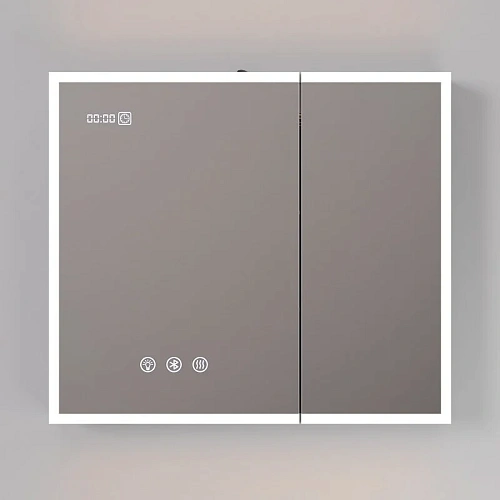 Зеркальный шкаф ArtDecco Elysian Reflect 80 AER08070MC в алюминиевой раме, с подсветкой Зеркальный шкаф ArtDecco Elysian Reflect 80 AER08070MC в алюминиевой раме, с подсветкой