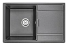 Кухонная мойка Granula 7804, ЧЁРНЫЙ, кварц 780х500