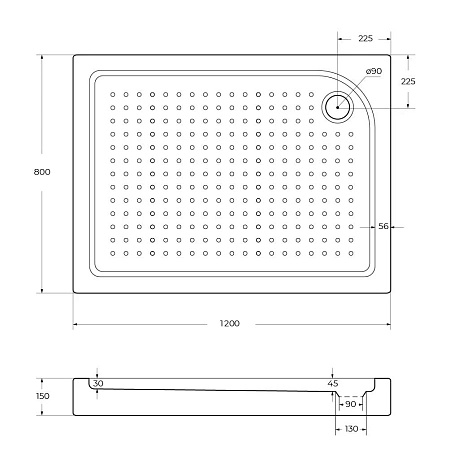 Душевой поддон BelBagno TRAY-BB-AH-120/80-15-W-R 1200x800 акриловый белый Душевой поддон BelBagno TRAY-BB-AH-120/80-15-W-R 1200x800 акриловый белый