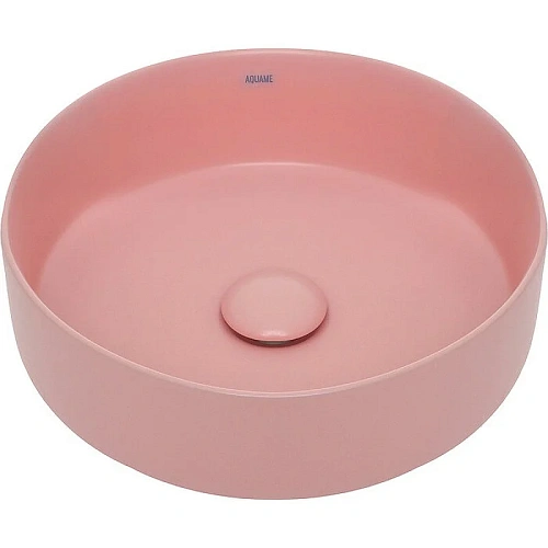 Раковина AQUAme AQM5012 накладная круглая, цвет розовый матовый 355x355x120 AQM5012MP Раковина AQUAme AQM5012 накладная круглая, цвет розовый матовый 355x355x120 AQM5012MP