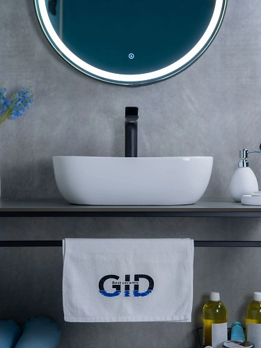 Раковина Gid D1333 51183 накладная белая 46x32.5x13.5 Раковина Gid D1333 51183 накладная белая 46x32.5x13.5