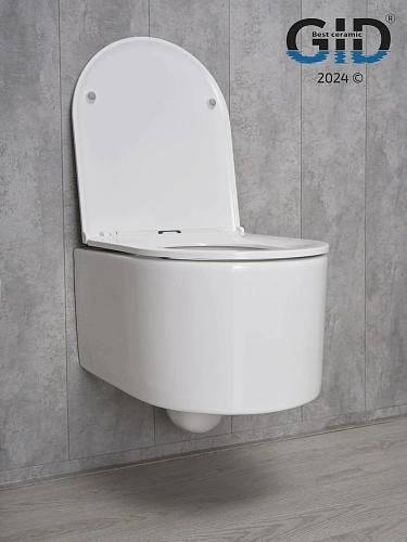 Унитаз подвесной Gid Tr2150 62233Y белый 49x36x36 с крышкой микролифт Унитаз подвесной Gid Tr2150 62233Y белый 49x36x36 с крышкой микролифт