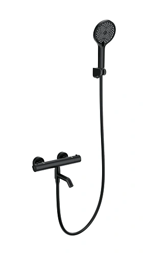 Смеситель для ванны Wonzon & Woghand с термостатом, черный матовый (WW-B2065-A1-MB) Смеситель для ванны Wonzon & Woghand с термостатом, черный матовый (WW-B2065-A1-MB)