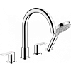 Картинка анонса товара «смеситель на борт ванны hansgrohe vernis shape 71459000 хром»