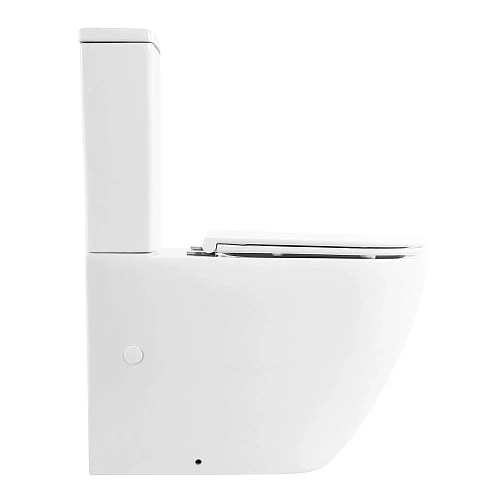 Унитаз напольный BelBagno SFERA-R BB2141CPR/BB870SC безободковый с сиденьем Унитаз напольный BelBagno SFERA-R BB2141CPR/BB870SC безободковый с сиденьем