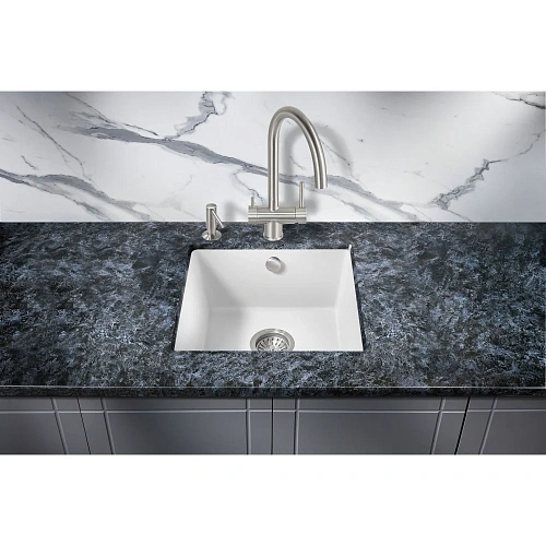 Кухонная мойка Milacio Leon 45 Cuarzo (MC.77092), белый Кухонная мойка Milacio Leon 45 Cuarzo (MC.77092), белый