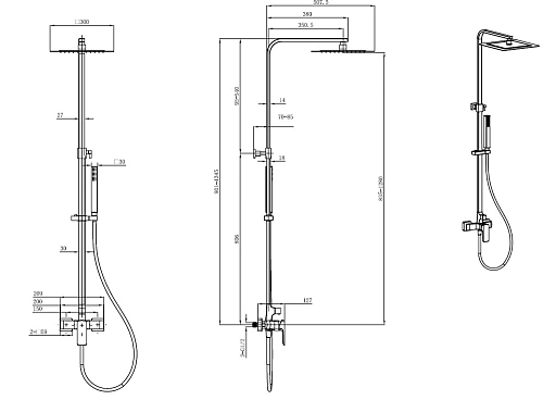 Душевая стойка Allen Brau Infinity 5.21012-00 Душевая стойка Allen Brau Infinity 5.21012-00
