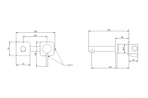 Смеситель для раковины ABBER Emotion AF8812W скрытого монтажа, белый Смеситель для раковины ABBER Emotion AF8812W скрытого монтажа, белый