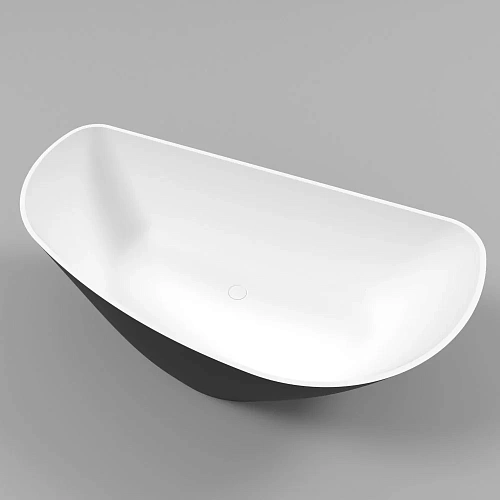 Ванна из искусственного камня WHITECROSS Topaz 170x80 (черный/белый мат) искусственный камень 0212.1 0212.170080.20100 Ванна из искусственного камня WHITECROSS Topaz 170x80 (черный/белый мат) искусственный камень 0212.1 0212.170080.20100