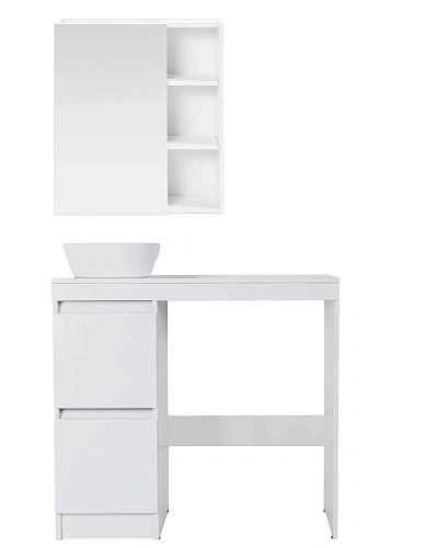 Тумба с раковиной Orange Sistema STM-100TUW+RA напольная, белый Тумба с раковиной Orange Sistema STM-100TUW+RA напольная, белый