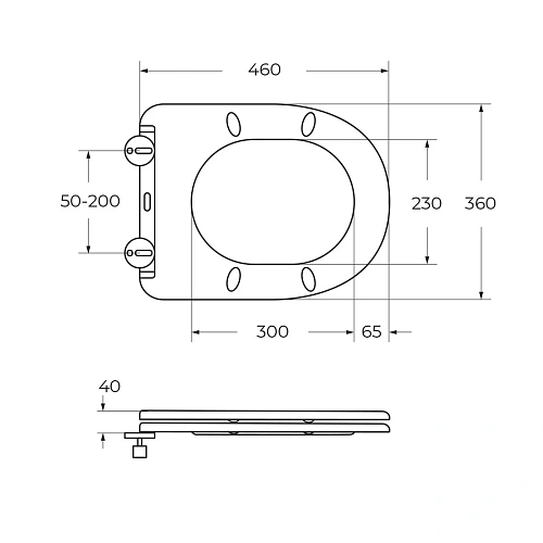 Унитаз приставной BelBagno BB2141CBR/SC безободковый c сиденьем Унитаз приставной BelBagno BB2141CBR/SC безободковый c сиденьем