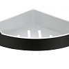Полка Rush Edge ED77153B black угловая, черная Полка Rush Edge ED77153B black угловая, черная