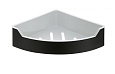 Полка Rush Edge ED77153B black угловая, черная Полка Rush Edge ED77153B black угловая, черная