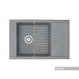 Кухонная мойка Aquaton Делия 78 1A715132DE230 из литого мрамора, прямоугольная, с крылом серая Кухонная мойка Aquaton Делия 78 1A715132DE230 из литого мрамора, прямоугольная, с крылом серая