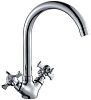 Картинка анонса товара «смеситель для кухни haiba hb4624, хром»