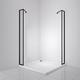 Боковая стенка BelBagno LUCE-20-FIX-C-NERO цвет профиля черный стекло прозрачное Боковая стенка BelBagno LUCE-20-FIX-C-NERO цвет профиля черный стекло прозрачное