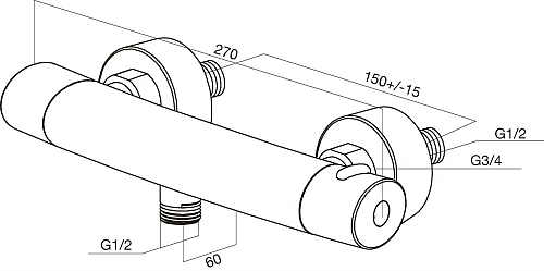 Смеситель для душа AM.PM Sense F7540064 Смеситель для душа AM.PM Sense F7540064
