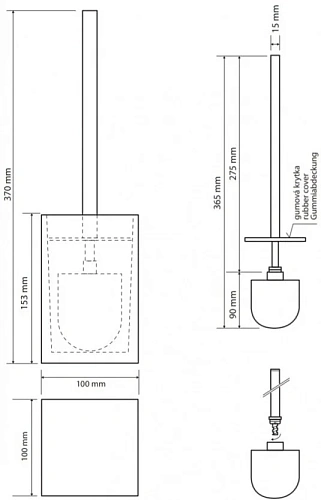 Ершик для унитаза Bemeta VISTA 120113316-104 Ершик для унитаза Bemeta VISTA 120113316-104
