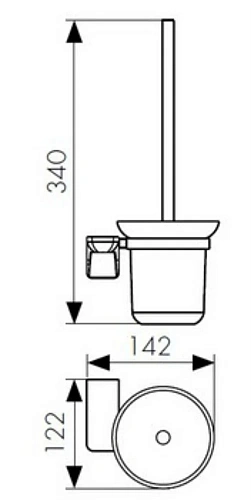 Ершик для унитаза Kaiser KH-4706 бронза цинк Ершик для унитаза Kaiser KH-4706 бронза цинк