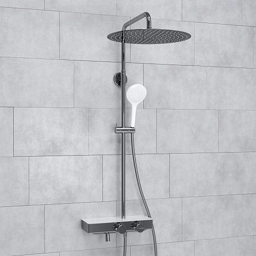 Душевая система WasserKRAFT A113.117.155.CH Thermo с термостатом хром Душевая система WasserKRAFT A113.117.155.CH Thermo с термостатом хром