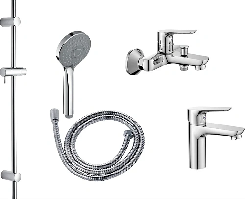 Комплект смесителей Orange Pro M44-311cr хром Комплект смесителей Orange Pro M44-311cr хром