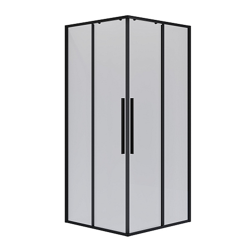 Душевой уголок Niagara Nova NG-6822-34BLACK (80x80x195) квадратная, раздвижная, черный матов, стекло прозрачное Душевой уголок Niagara Nova NG-6822-34BLACK (80x80x195) квадратная, раздвижная, черный матов, стекло прозрачное