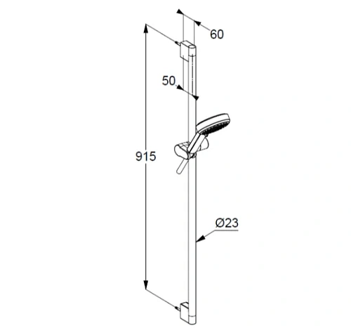 Душевой гарнитур Kludi DIVE 6893005-00 хром Душевой гарнитур Kludi DIVE 6893005-00 хром
