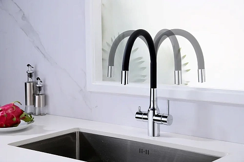 Смеситель для кухни Paulmark Salix хром Sa213419-CR Смеситель для кухни Paulmark Salix хром Sa213419-CR