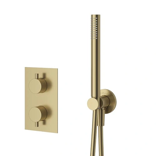 Душевая система CEZARES LEAF-DSIP-T-25-SR встраиваемая, термостатическая, верхний душ 25 см, Sunrise Душевая система CEZARES LEAF-DSIP-T-25-SR встраиваемая, термостатическая, верхний душ 25 см, Sunrise