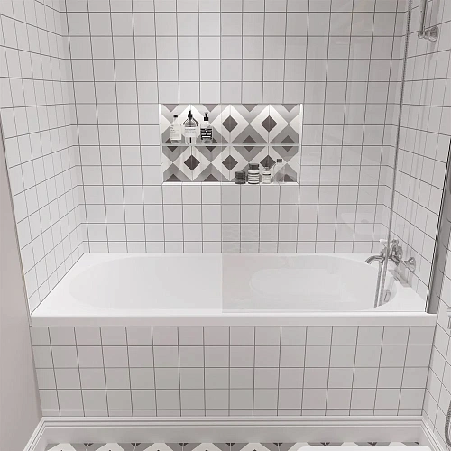 Акриловая ванна STWORKI Хельсинки 160x70 с каркасом, прямоугольная, российская, пристенная, встраива 488728 Акриловая ванна STWORKI Хельсинки 160x70 с каркасом, прямоугольная, российская, пристенная, встраива 488728