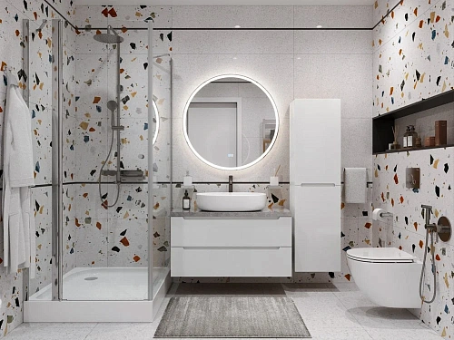 Тумба со столешницей и раковиной BelBagno ETNA 100 etna100bl-kepmgl-1084-set подвесная ETNA100BL-KEPMGL-1084-SET Тумба со столешницей и раковиной BelBagno ETNA 100 etna100bl-kepmgl-1084-set подвесная ETNA100BL-KEPMGL-1084-SET