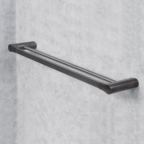 Полотенцедержатель WasserKRAFT Wiese K-8940 оружейная сталь Полотенцедержатель WasserKRAFT Wiese K-8940 оружейная сталь