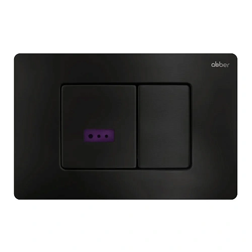 Клавиша смыва ABBER AC0122SMB сенсорная, черная матовая Клавиша смыва ABBER AC0122SMB сенсорная, черная матовая