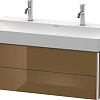 Тумба под раковину Duravit XSquare XS416306161 подвесная 98 см Коричнево-оливковый глянцевый Тумба под раковину Duravit XSquare XS416306161 подвесная 98 см Коричнево-оливковый глянцевый