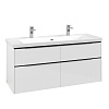 Картинка анонса товара «тумба под раковину villeroy &amp; boch subway 3.0 с подсветкой brilliant white / brilliant white c602l1v c602l1ve»