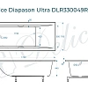 Ванна из искусственного камня Delice Diapason Ultra 170х70 DLR330049RB-G с узким бортом глянцевая с черными ручками Ванна из искусственного камня Delice Diapason Ultra 170х70 DLR330049RB-G с узким бортом глянцевая с черными ручками