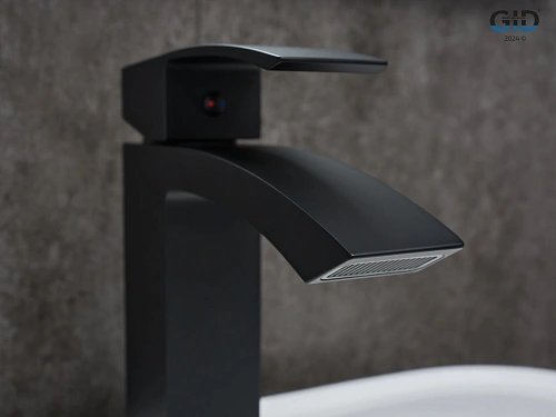 Смеситель для раковины Gid Victoria L120-BM-K L120BMK черный матовый Смеситель для раковины Gid Victoria L120-BM-K L120BMK черный матовый