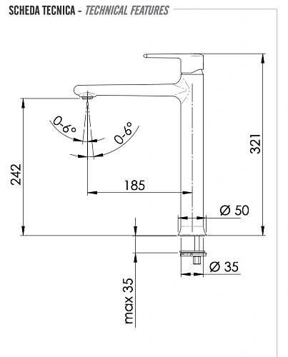 Смеситель для раковины Remer Vanity V11LBO, белый матовый Смеситель для раковины Remer Vanity V11LBO, белый матовый
