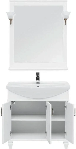 Комплект мебели Aquanet Валенса NEW 85 белый 00240421 Комплект мебели Aquanet Валенса NEW 85 белый 00240421