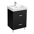 Тумба под раковину Aquaton Америна 60 Н черная 1A169201AM950 Тумба под раковину Aquaton Америна 60 Н черная 1A169201AM950