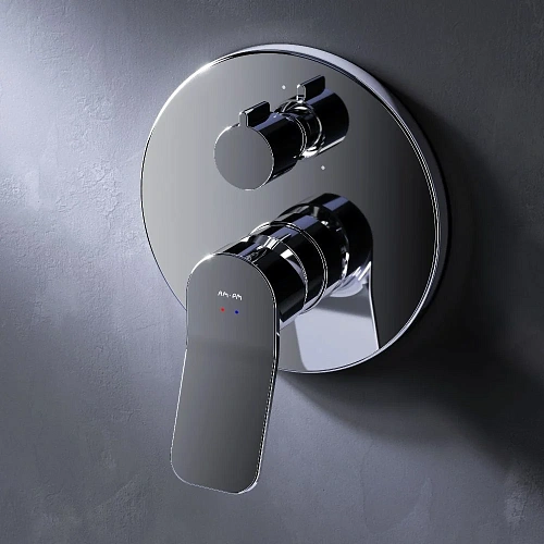 Переключатель потоков AM.PM X-Joy F85A55000 встраиваемый на 3 потребителя, хром Переключатель потоков AM.PM X-Joy F85A55000 встраиваемый на 3 потребителя, хром