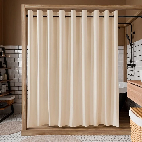 Штора для ванны WasserKRAFT Vils SC-10102 бежевый Штора для ванны WasserKRAFT Vils SC-10102 бежевый