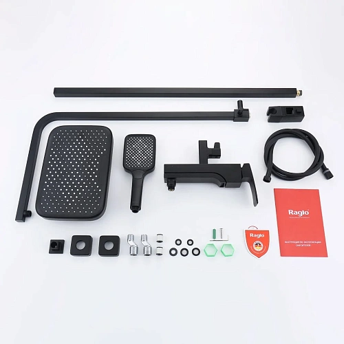 Душевая система Raglo R02.24.06, черный Душевая система Raglo R02.24.06, черный